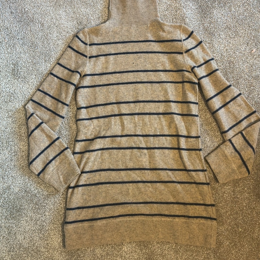 JUICY COUTURE Striped Turtleneck Long Sweater